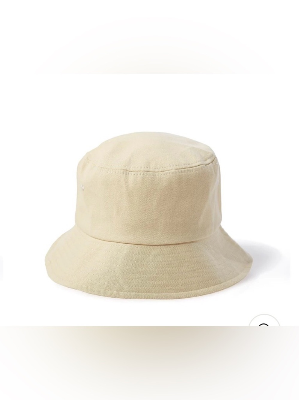 New Lift Down Oatmeal White Bucket Hat, Adjustable